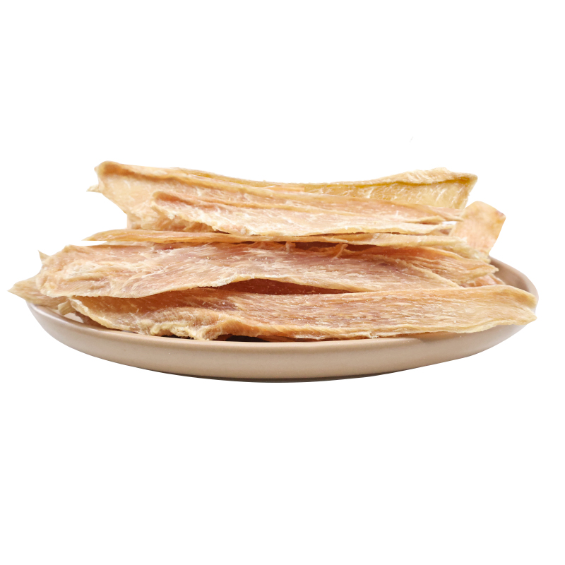 100 Natural Pet Snack Dried Chicken Strips palatable and nutritious